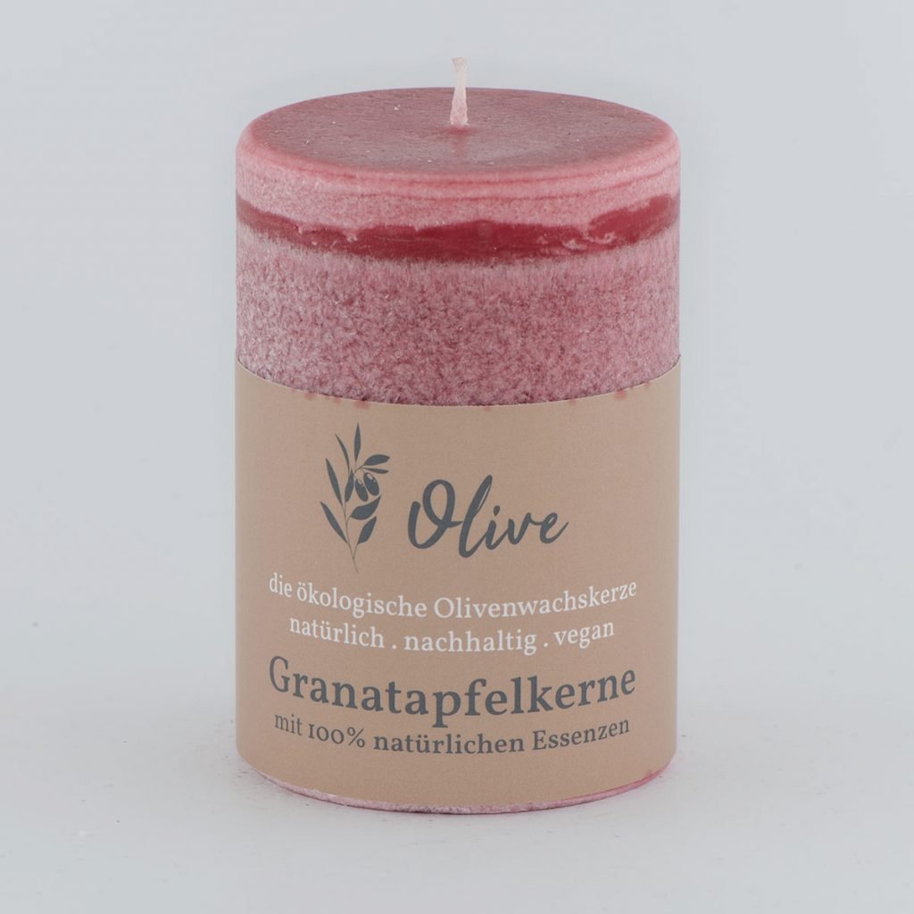 Granatapfelkerne aus Olivenwachs