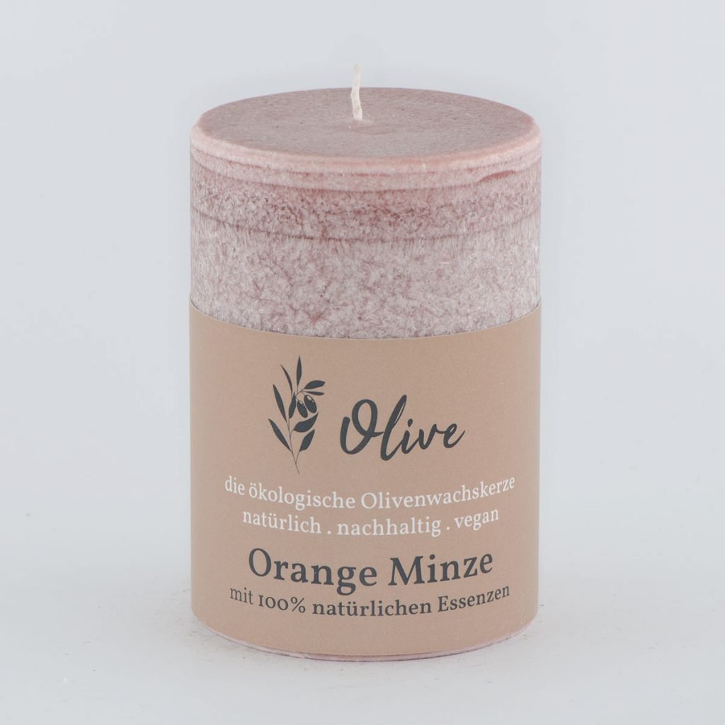 Orange Minze aus Olivenwachs
