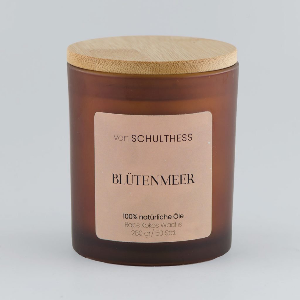 Blütenmeer - Braunglas gross