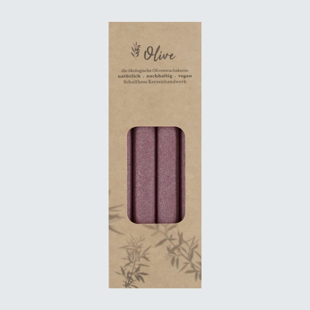 Olivenstabkerzen - Victorian Rose 809