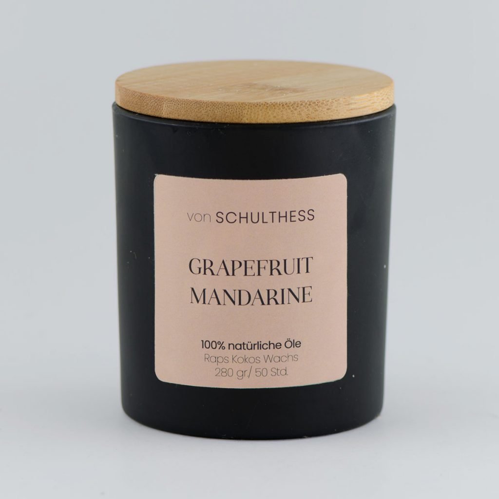 Grapefruit Mandarine - Schwarzglas gross