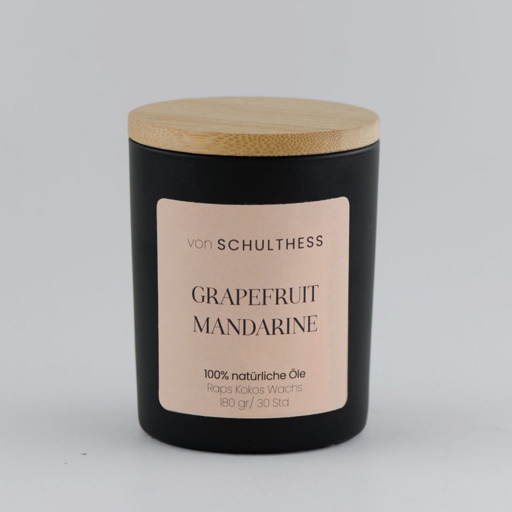 Grapefruit Mandarine - Schwarzglas klein