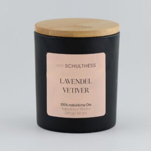 Lavendel Vetiver - Schwarzglas gross