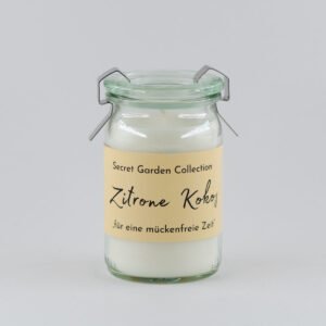 Mini Weckglas Secret Garden - Zitrone Kokos